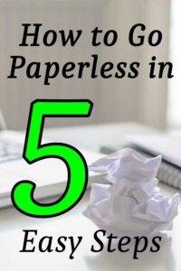 How to Go Paperless at home in 5 Easy Steps