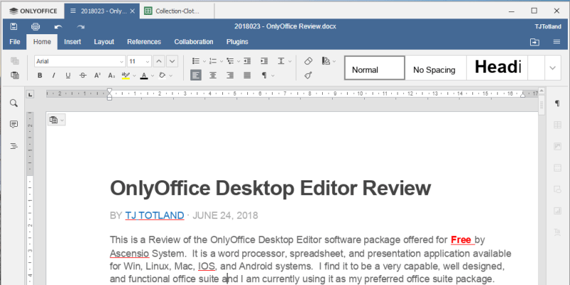 OnlyOffice Free Desktop Editor Review